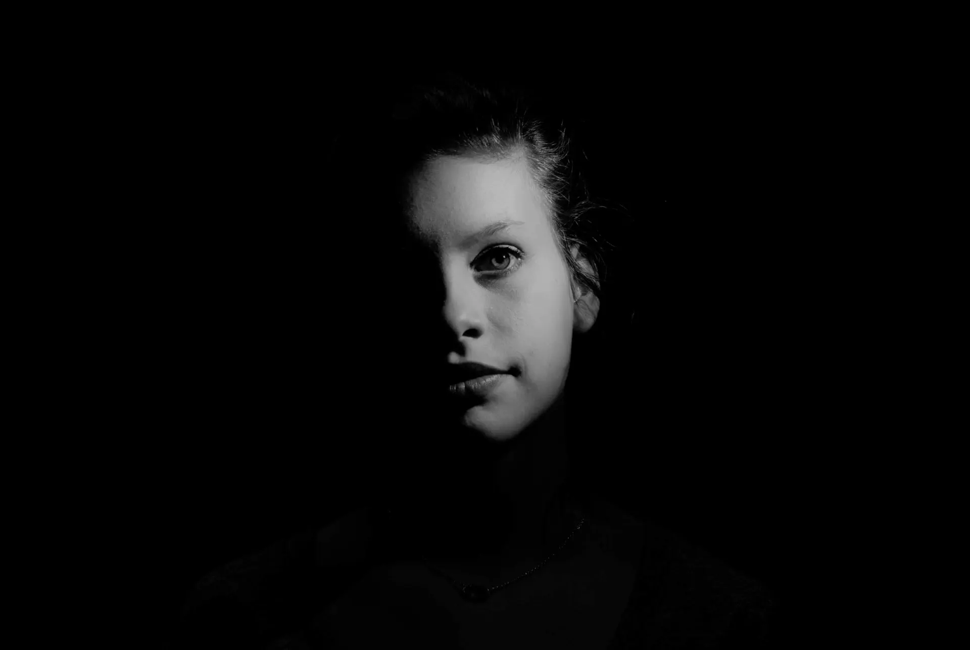 Girl Black and White