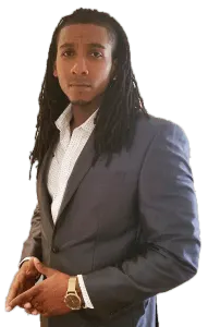 Ben Ijah in Suit (Transparent Background)